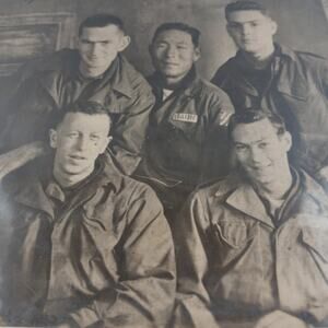1952 Korean War Era Military Photograph Lot Aerial Base & Soldier Group Photo